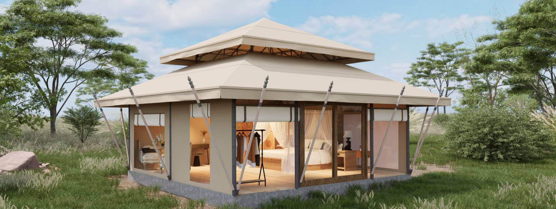 东乌珠穆沁旗户外野奢帐篷